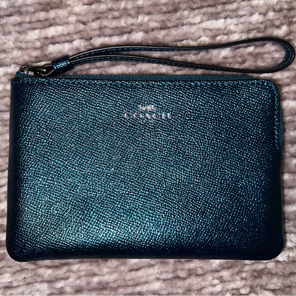 Coach Metallic Wristlet